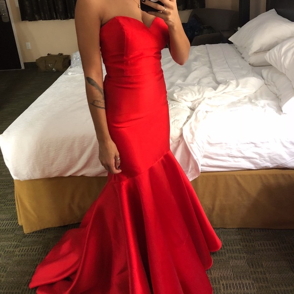 Red Ball Gown - Picture 1 of 5